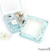 BK22W-046 กล่องบราวนี่ 15 x 15.5 x 4 ซม. ดอกไม้สีฟ้า (20กล่อง)