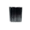 หลอดมุกอนามัย ห่อฟิล์ม 12x210 mm. สีดำ (100เส้น/แพค)