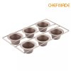 CHEFMADE WK4754 พิมพ์มัฟฟิน 6 ช่อง (ขนาดหลุม 38 x 22.5 x 45 มม.)