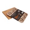 CHEFMADE WK9223 พิมพ์อบโดนัทแบบเรียบ 12 ช่อง (ขนาด 32.5 × 25.8 × 2.25 ซม.)
