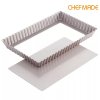 พิมพ์ถาดทาร์ต/พาย สี่เหลี่ยมผืนผ้าถอดก้นได้ CHEFMADE 11"x7" (รุ่น WK9830)