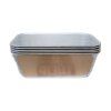 พิมพ์อลูมิเนียม สี่เหลี่ยม 200x100x70mm  (5ใบ/แพ็ค)