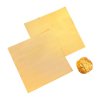 แผ่นฟอยล์ห่อช็อคโกแลต สีทอง 8x8 cm.  (100 แผ่น/แพ็ค)