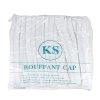 KS หมวกอนามัย หมวกตัวหนอน (50 ชิ้น/แพ็ค) หมวกคลุมผมใยสังเคราะห์ หนา นุ่ม สวมสบาย