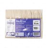 [100ชิ้น/แพ็ค] Deejang ส้อมไม้ 16 cm. (160mm.) WOODEN FORK ส้อมไม้ใช้แล้วทิ้ง