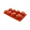 พิมพ์ซิลิโคนแผง 8 ช่อง หัวใจHeart (29.8x17.2cm)