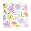 BeeBox (P-B-00FW) กระดาษรองใหญ่ 12x12 นิ้ว ลาย Floral (100ใบ/แพค)