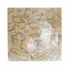BeeBox (P-BG-PB) กระดาษรองใหญ่ 12x12 นิ้ว ลาย Bake Gold ขนมปัง (100ใบ/แพค)