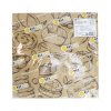 BeeBox (P-BG-PB) กระดาษรองใหญ่ 12x12 นิ้ว ลาย Bake Gold ขนมปัง (100ใบ/แพค)