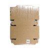 SCP กล่องบรรจุภัณฑ์อาหารว่าง คราฟท์น้ำตาล (ขนาดใหญ่ 5x6.5x2.5 นิ้ว) (แพ็ค 100 ชิ่น)