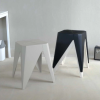 สตูลมินิมอลทรงเรขาคณิต สีขาว | Modern Geometric Stool