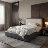 เตียงนอนบุนุ่มสไตล์มินิมอล (Minimalist Upholstered Bed) ดีไซน์ทูโทน อบอุ่น แข็งแรงทนทาน มีให้เลือก 3 ขนาด BR3013 BR3014 และBR3015