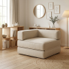 โซฟา 2-in-1 Sofa Daybed ปรับนั่งและนอนได้ ดีไซน์ทรงจัตุรัส สไตล์นอร์ดิกมินิมอล รหัส BRD003