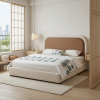 เตียงนอนมินิมอล (Minimalist Upholstered Bed) ดีไซน์เรียบง่าย อบอุ่น แข็งแรงทนทาน มีให้เลือก 3 ขนาด รหัส BR3004, BR3005 และ BR3006