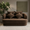 Cala Curve โซฟาที่ดีไซน์มินิมอลโค้งมนพร้อมหมอน 2 ใบ รหัส BR2008