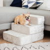 บันไดสัตว์เลี้ยงบุนุ่ม (Premium Pet Stairs) บันไดถนอมข้อต่อ 3 ชั้น ดีไซน์มินิมอล สำหรับสุนัขและแมว รหัส BR6005