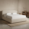 เตียงนอนมินิมอลบุนุ่ม (Minimalist Upholstered Bed) ดีไซน์ทรงมน เรียบหรู อบอุ่น มีให้เลือก 3 ขนาด BR3007,  BR3008 และ BR3009
