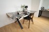 ALTAL Dining Table โต๊ะอาหาร ท็อปหินอ่อน ขาเหล็กสีดำ