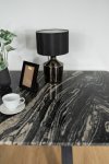 ATLAS Dining Table โต๊ะอาหารท็อปหินอ่อน ขาเหล็กสีดำ
