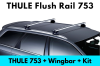 แร็คหลังคา THULE รุ่น 753 สำหรับรถ Flush Rail ชุดขาจับ คานขวาง ที่วางบนหลังคารถ