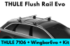 แร็คหลังคา THULE รุ่น 7106 สำหรับรถ Flush Rail Evo ชุดขาจับ คานขวาง ที่วางบนหลังคารถ