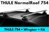 แร็คหลังคา THULE รุ่น 754 สำหรับรถ Normal Roof ชุดขาจับ คานขวาง ที่วางบนหลังคารถ