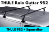 แร็คหลังคา THULE รุ่น 952 สำหรับรถ Rain Gutter 20cm ชุดขาจับ คานขวาง ที่วางบนหลังคารถ