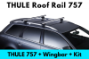 แร็คหลังคา THULE รุ่น 757 สำหรับรถ Roof Rail ชุดขาจับ คานขวาง ที่วางบนหลังคารถ