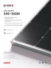 แผงโซล่าเซลล์ LONGi ขนาด 555 วัตต์ แผงโซล่าเซลล์ LONGi ขนาด 555 วัตต์