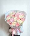 Pastel Pink and White Flower Bouquet - Soft Girl