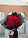 [Valentines] 50 Rose Bouquet - Black Wrapping
