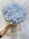 Hydrangea Crystal Vase with pearls