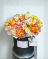 Orange Tone Black Flower Box