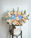 Luxe Sunset Peach & Hydrangea Flower Box