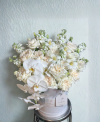 White Elegant Tone flower box - Perfect for Gifting
