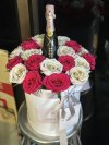 20 Majenta Coffee Rose FlowerBox