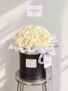 Luxury 20 White Rose Flower Box