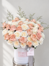 The Luxe Cappuccino Elegance 40 Roses Box