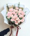30 Pink Roses Luxury Wrapping Flower Bouquet
