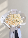 White Serenade 30 Roses Bouquet