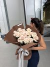20 Quicksand Rose Brown Foam Wrapping Bouquet
