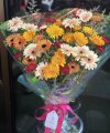 Mix Geberra Bouquet - Red/Orange Tone