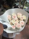 White Rosie 20 Roses Bouquet | Trendy Wrapping