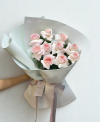 10 Pink Roses Trendy Wrapping