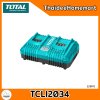 TOTAL แท่นชาร์จแบตเตอรี่ 20V 2 ช่อง (4A) 105W TCLI2034 รับประกันศูนย์ 6 เดือน