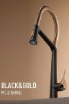 Sleek Black Mixer Faucet for Countertop Installation FC-2.0(RG)