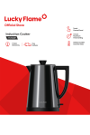 Black Stainless Steel Electric Kettle, 1.2-Liter Capacity
