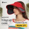 Topi Wingcap Anti UV CVORE UPF50+ Extra Sayap Impor Korea