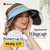 Topi Wingcap Anti UV CVORE UPF50+ Extra Sayap Impor Korea
