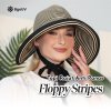 Topi Floppy Stripes Lipat Pantai Anti Panas